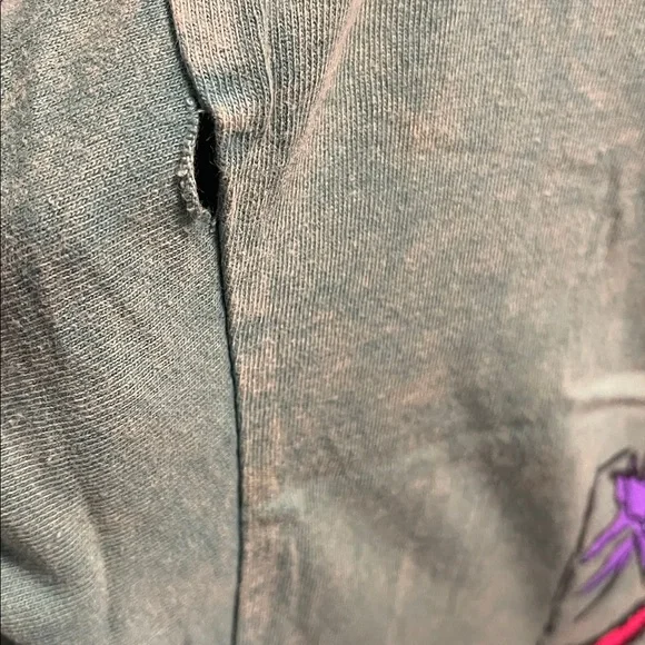 The Cure Green Graphic T-Shirt with Red and Purple Design - Picture 4 of 4